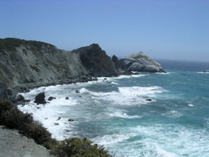Waves Crashing on the Shore