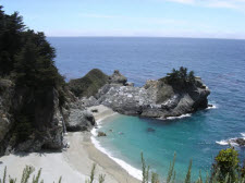 Waterfall on the Beach